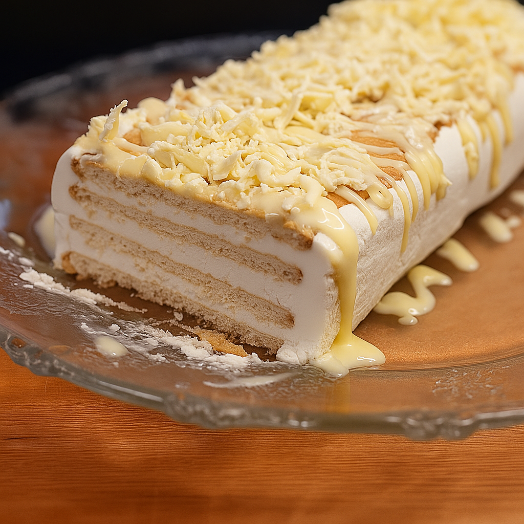RECEITA INCRÍVEL DE PAVÊ DE CHOCOLATE BRANCO