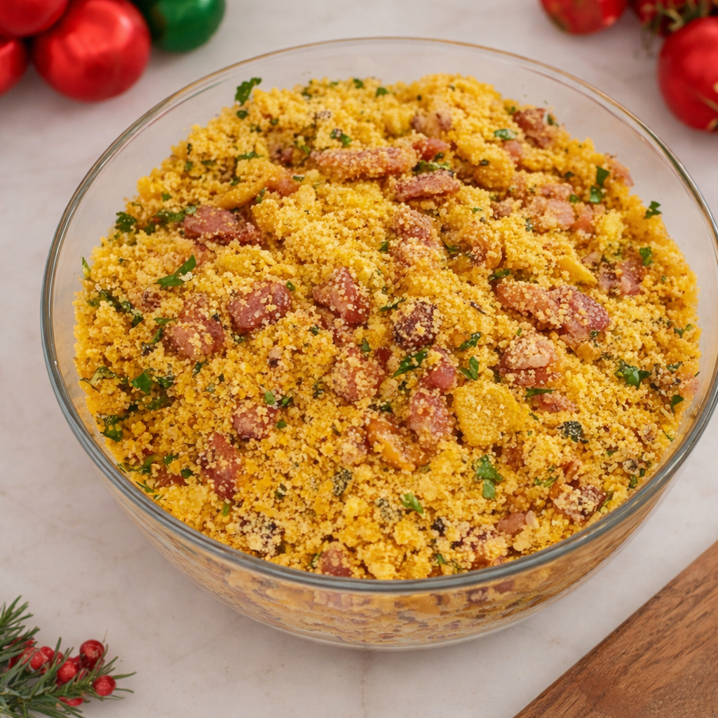 TRÊS RECEITAS MARAVILHOSAS DE FAROFA PARA A CEIA DE NATAL